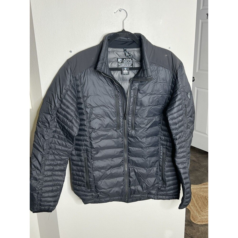 KUHL Projekt Spyfire Jacket Size Medium Black Puffer Quilted Casual